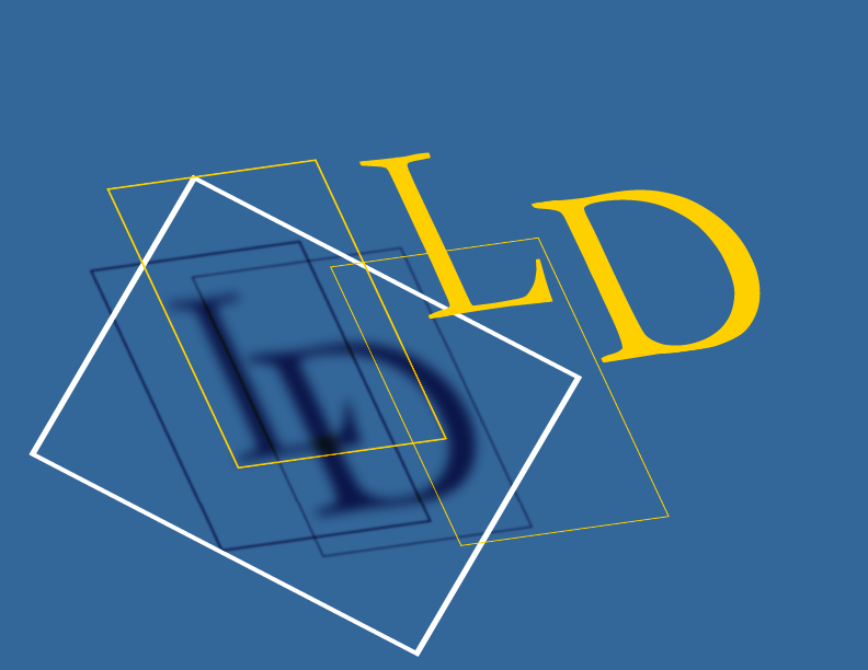 Exploded LD logo